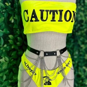 Bold Neon Caution: Edgy Festival Vibes